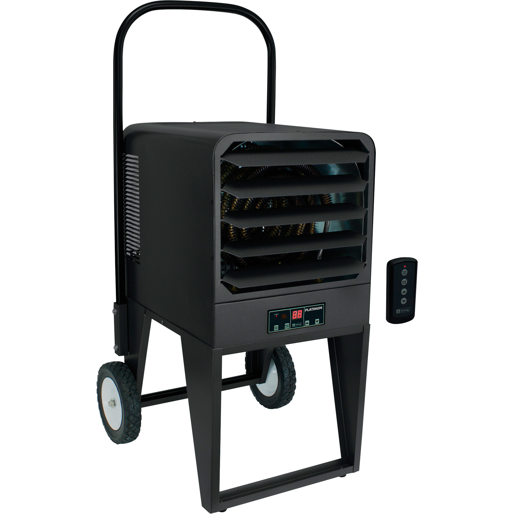 King Electrical PKB Platinum Electronic Portable Utility Heater with Built-In Thermostat, 34,100/25,575 BTU, 1-Phase, Model# PKB2410-1-P